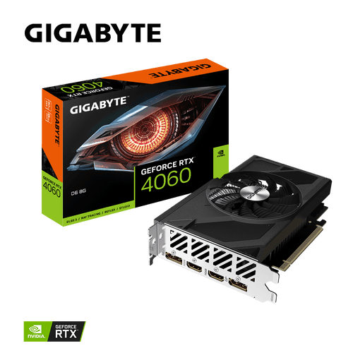 Gigabyte GeForce RTX 4060 D6 8GB 128-Bit GDDR6 Graphics Card