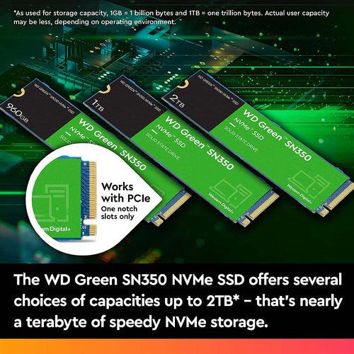 [RePacked] Western Green SN350 480GB M.2 NVMe PCIe 3.0 Internal SSD