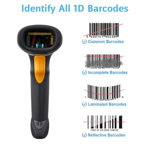 Zebra Symbol LS2208 Laser Barcode Scanner with Stand