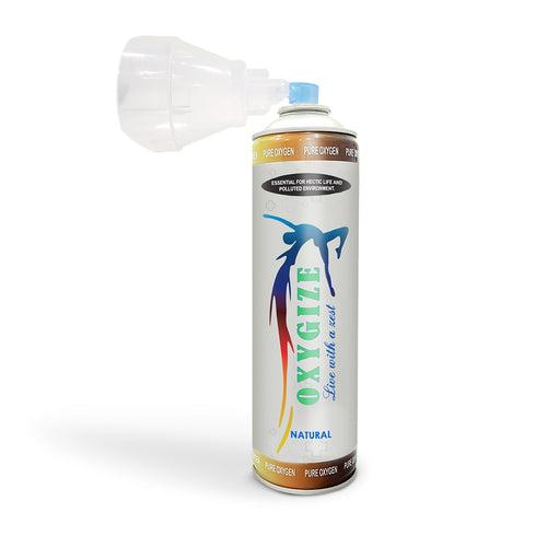 Concentrated Pure Oxygen Can (10 litre / 150 breaths) with Mask