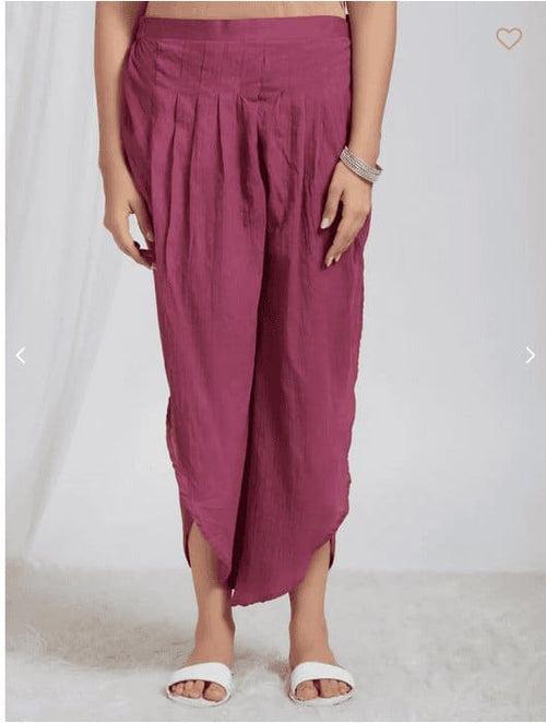 Burgundy Tie & Dye Crush Cotton Co-Ord Set