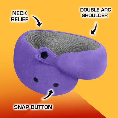 Ultrasoft Memory Foam Neck Pillow with Eye Mask and Carry Bag