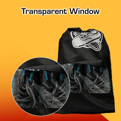 Transparent  Shoe Pouch, Black