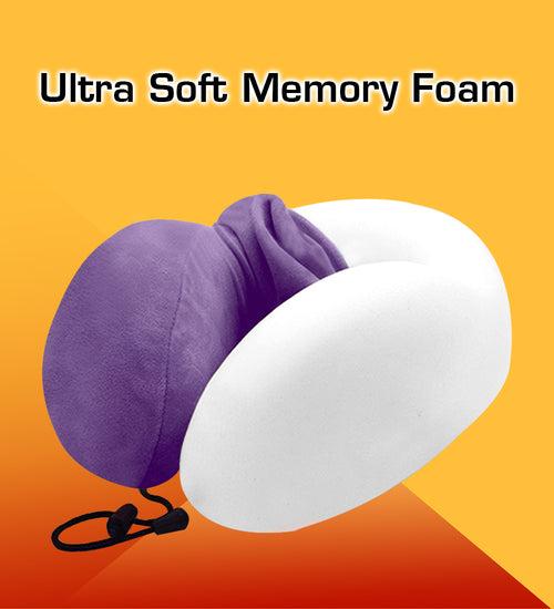 Memory Foam Neck Pillow Comfortable Raised Back Neck Rest Travel Pillow