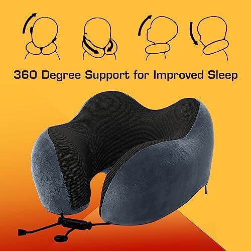 Memory Foam Travel Neck Support Rest Pillow