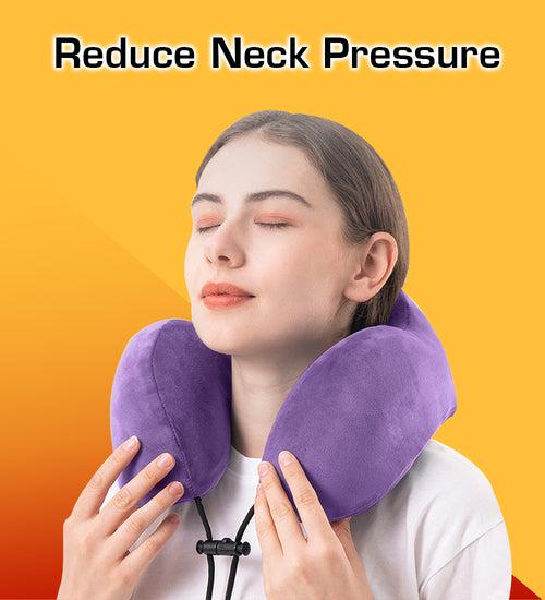 Memory Foam Neck Pillow Comfortable Raised Back Neck Rest Travel Pillow