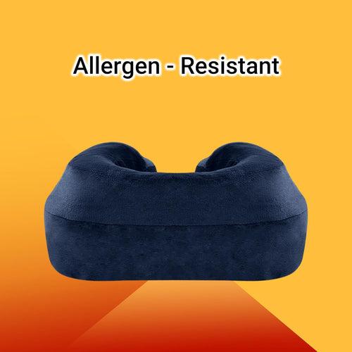 Memory Foam Neck Pillow for Airplane, 360 Degree Support Neck Rest Pillow