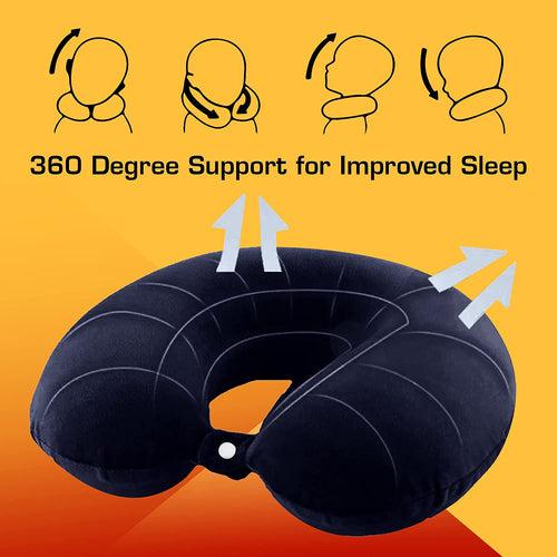 U Shape Neck Pillow With Eye Mask And Ear Phone Case