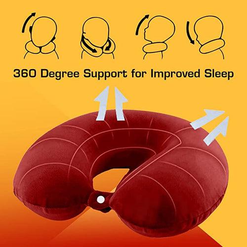 U Shape Neck Pillow With Eye Mask And Ear Phone Case