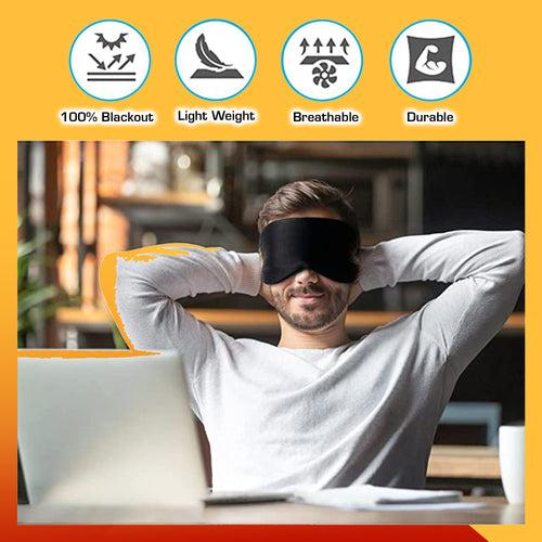 Eye Mask With Ear Plugs Combo