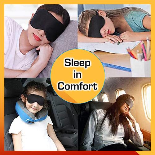 Eye Mask With Ear Plugs Combo