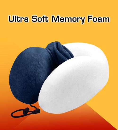 Memory Foam Neck Pillow Comfortable Raised Back Neck Rest Travel Pillow