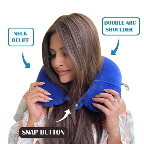 Fiber Filled U Shape Neck Pillow (Pack Of 2)