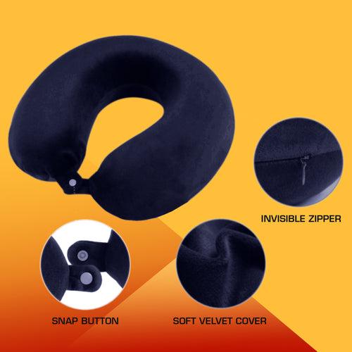 U-Shape Memory Foam Neck Pillow With Eye mask