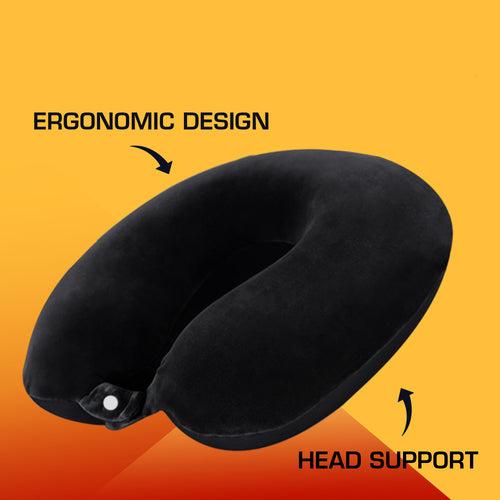 U-Shape Memory Foam Neck Pillow With Eye mask