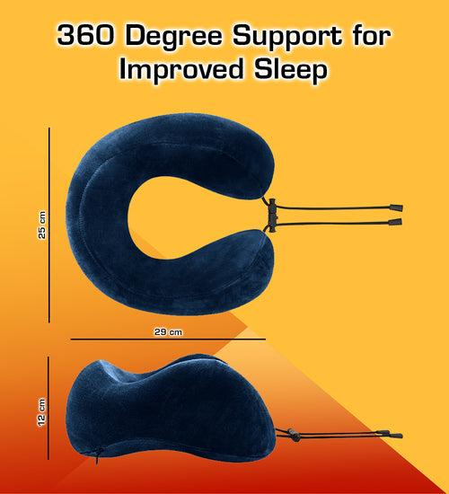 Memory Foam Neck Pillow Comfortable Raised Back Neck Rest Travel Pillow