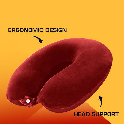 U-Shape Memory Foam Neck Pillow With Eye mask