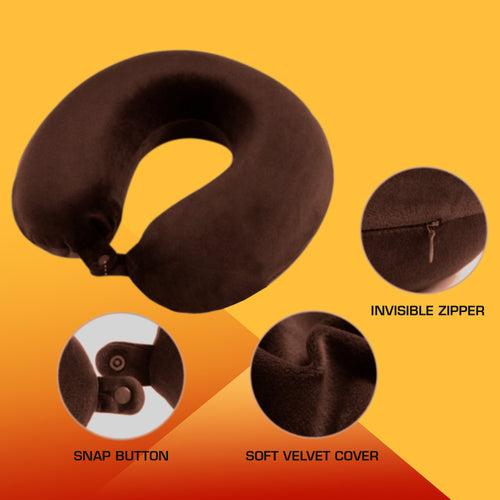 U-Shape Memory Foam Neck Pillow With Eye mask