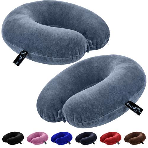 Fiber Filled U Shape Neck Pillow (Pack Of 2)