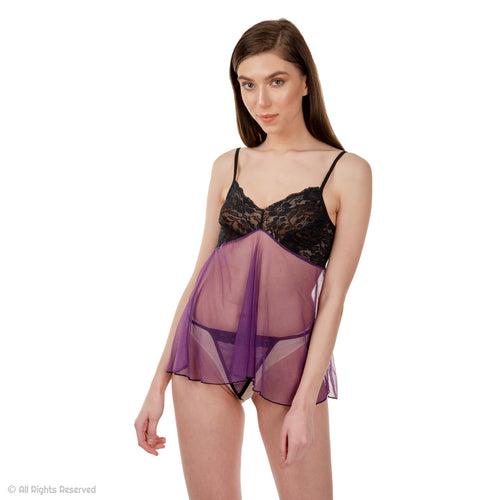 Women's Sexy Lace Babydoll Sleepwear