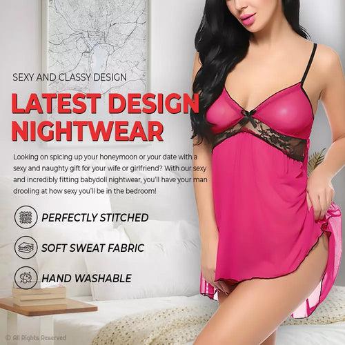 Women’s Sexy Babydoll Lingerie Lace With Panty