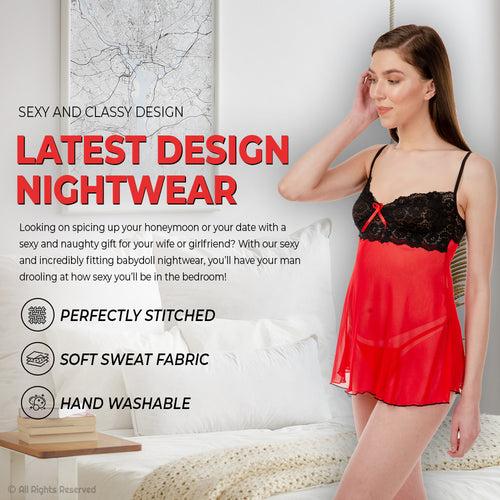 Women's Sexy Lace Babydoll Sleepwear