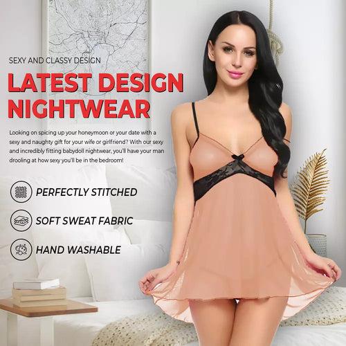 Women’s Sexy Babydoll Lingerie Lace With Panty