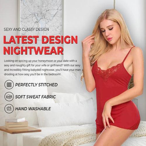 Women Lace Sexy Babydoll Mesh Chemise Lingerie