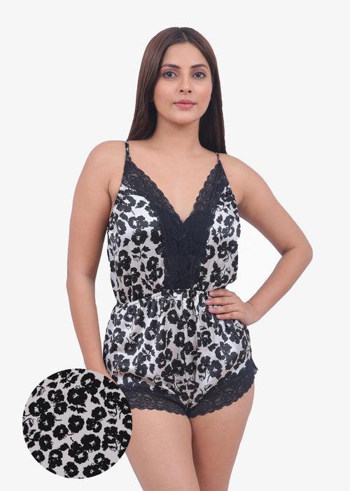 Lacy Animal Print Jumpsuit