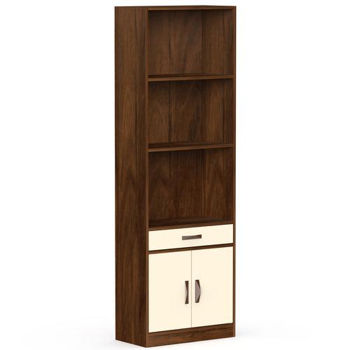 Seonn Bookshelf Cabinet with Storage Shelves & Drawer