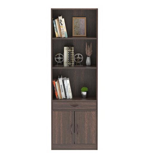 Seonn Bookshelf Cabinet with Storage Shelves & Drawer