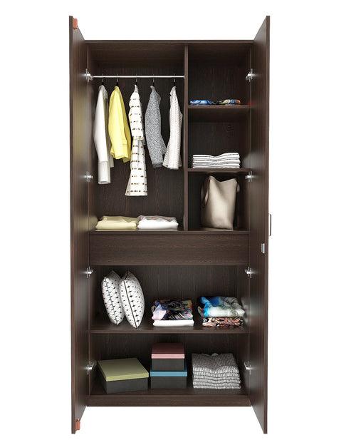 Andrie 2 Door Wardrobe With Mirror