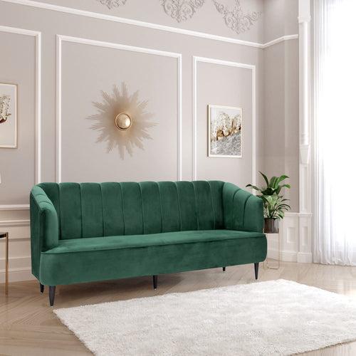 Bluewud Wilber 3 Seater Sofa (Green)