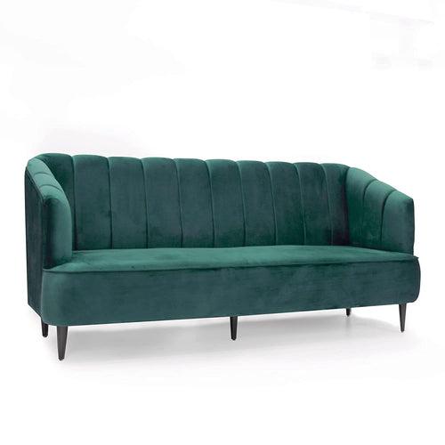 Bluewud Wilber 3 Seater Sofa (Green)