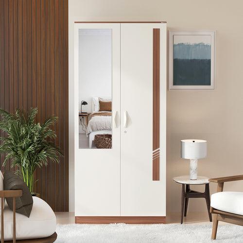 Andrie 2 Door Wardrobe with Mirror and Drawer