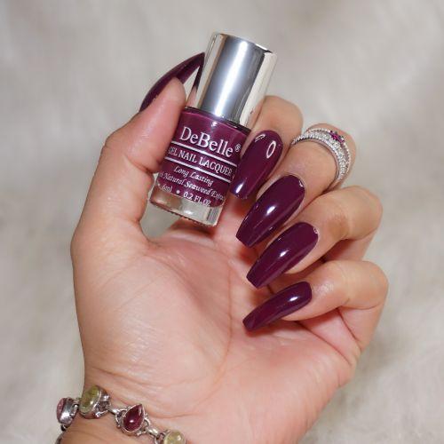 DeBelle Gel Nail Lacquer Carolyn Charisma (Dark Majenta Nail Polish), 6 ml