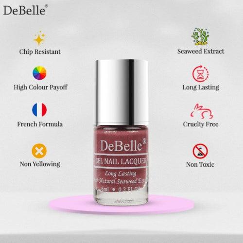 DeBelle Gel Nail Polish Gift set of 2 - Natalie Rhapsody & Classy Chloe (6 ml each)