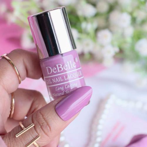 DeBelle Gel Nail Lacquer Flamboyant Florina (Dark Pink Mauve Nail Polish), 6 ml