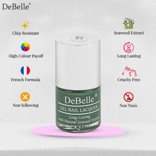 DeBelle Gel Nail Lacquers combo of 4 - Green Slushy Pastels