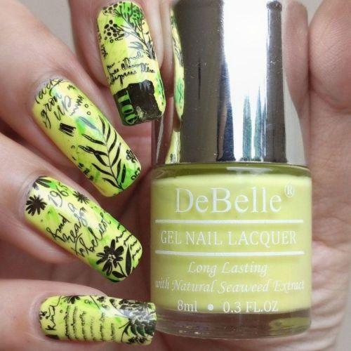 DeBelle Gel Nail Lacquers Combo set of 5 - Kiwi Lime Pastels