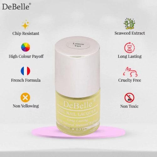 DeBelle Gel Nail Lacquers Combo of 2 (Lemon Tart, Strawberry Souffle)