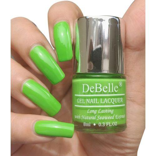 DeBelle Gel Nail Lacquers Combo set of 5 - Kiwi Lime Pastels