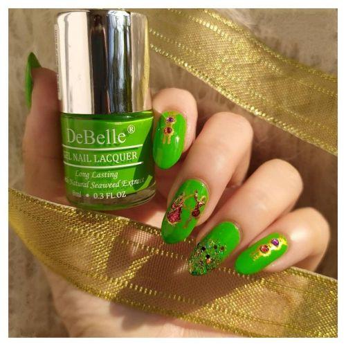 DeBelle Gel Nail Lacquers Combo set of 5 - Kiwi Lime Pastels