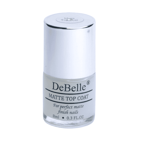 DeBelle Gel Nail Lacquer Lemon Tart & Matte Top Coat Combo