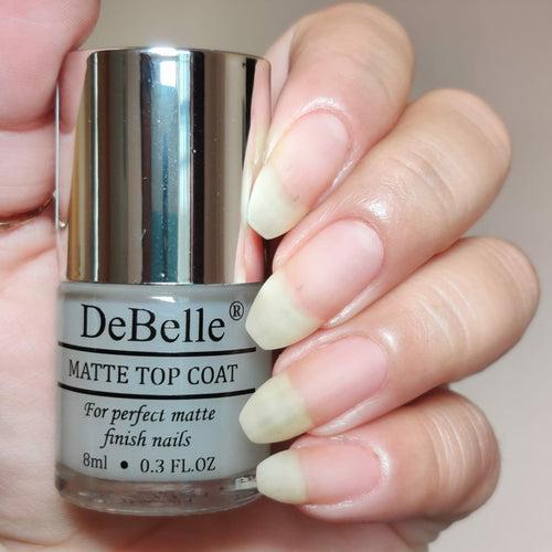 DeBelle Gel Nail Lacquer Royale Viola & Matte Top Coat Combo