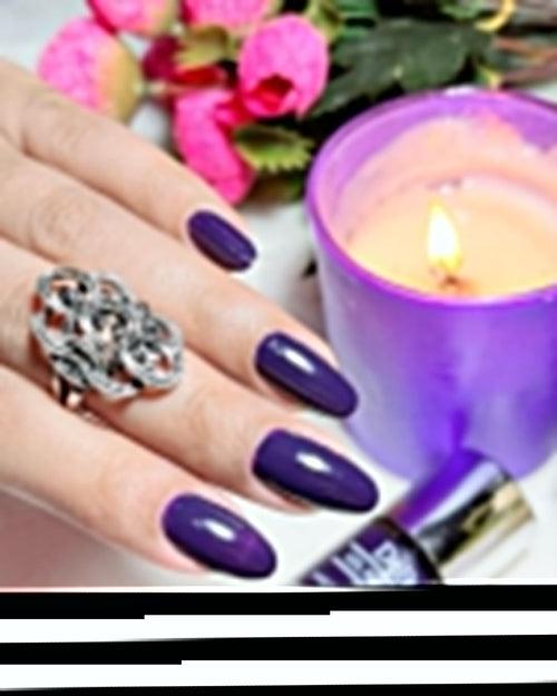 DeBelle Gel Nail Lacquer Royale' Viola - (Dark Violet Nail Color), 8ml