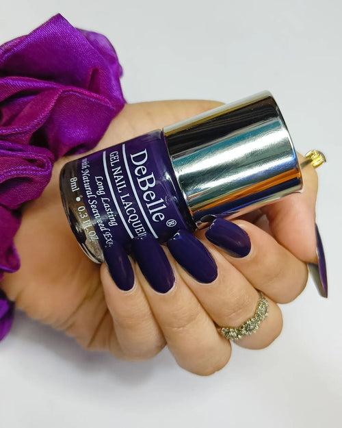 DeBelle Gel Nail Lacquer Royale' Viola - (Dark Violet Nail Color), 8ml