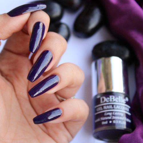 DeBelle Gel Nail Lacquer Royale' Viola - (Dark Violet Nail Color), 8ml