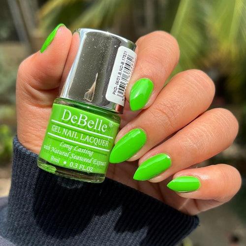 DeBelle Gel Nail Lacquer Matcha Cookie (Parrot Green), 8ml