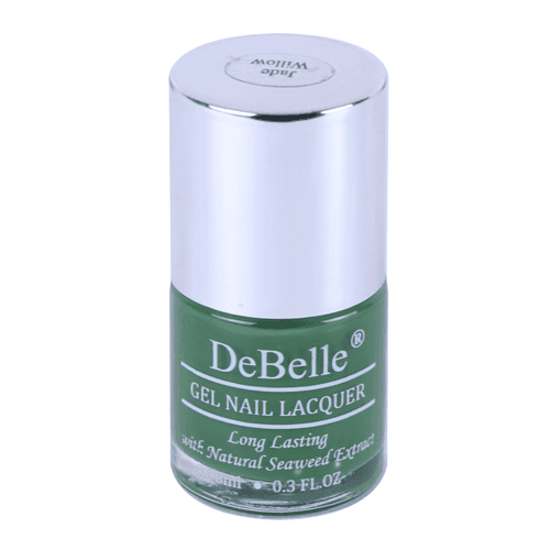 DeBelle Gel Nail Lacquer Jade Willow (Dark Jade Green Nail Polish), 8ml